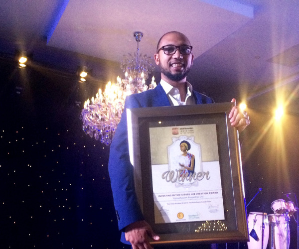 Shawn_Theunissen_Job_Creation_Award Shawn_Theunissen_Job_Creation_Award